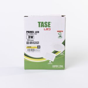 Panel Led aluminio de embutir 3W